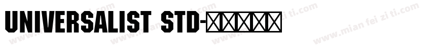 Universalist std字体转换